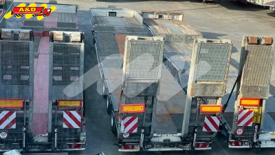 3 MAX-Trailers in stock - 3 stuuras - uitschuifbaar hefbed