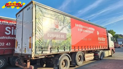 City trailer 10.5 meter met moffett-aansluiting, met of zonder trekker te koop