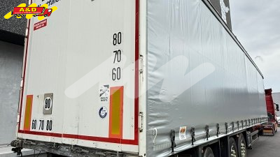 Schuifzeiloplegger met naloop-stuuras en frame