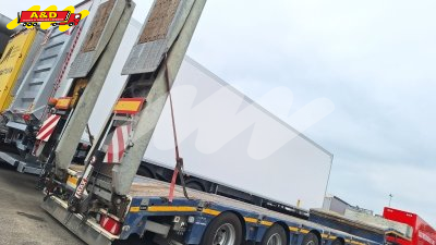 Dieplader 4-asser - stuurassen en uitschuifbaar - Te koop / Te huur