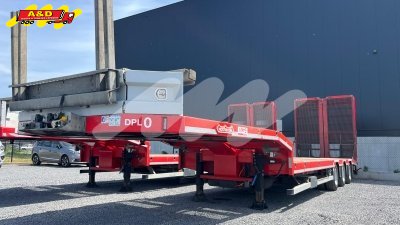 2 diepladers - uitschuifbaar, met naloop as, oprijrampjes en winch