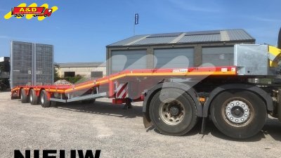 Dieplader - 3 stuurassen en uitschuifbaar - Stock direct leverbaar
