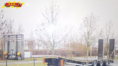 Dieplader met 3 stuurassen